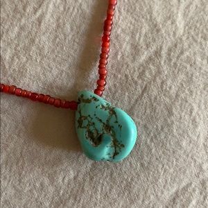 Jes MaHarry Red Coral Beaded Necklace